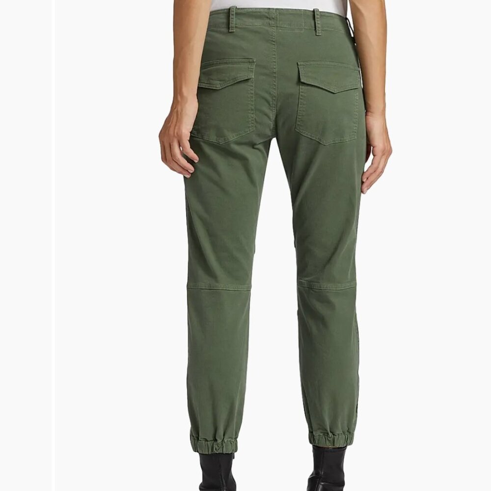 Nili Lotan Cropped Military Utility Cargo Green Pant Size 4 - Picture 3 of 8